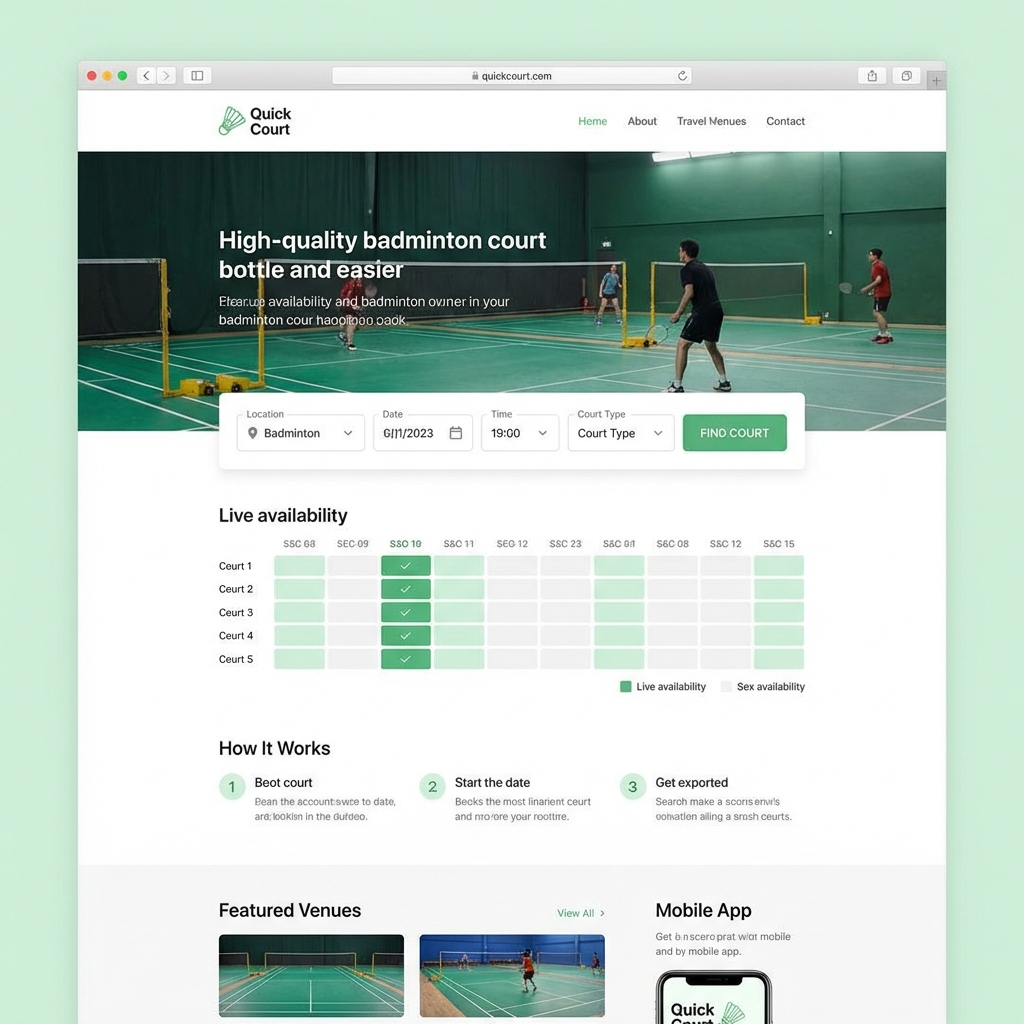 Quick Court Interface