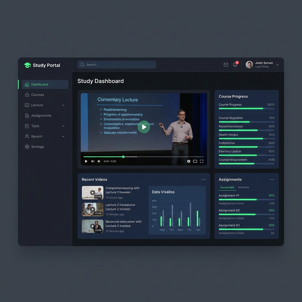 Study Portal Interface